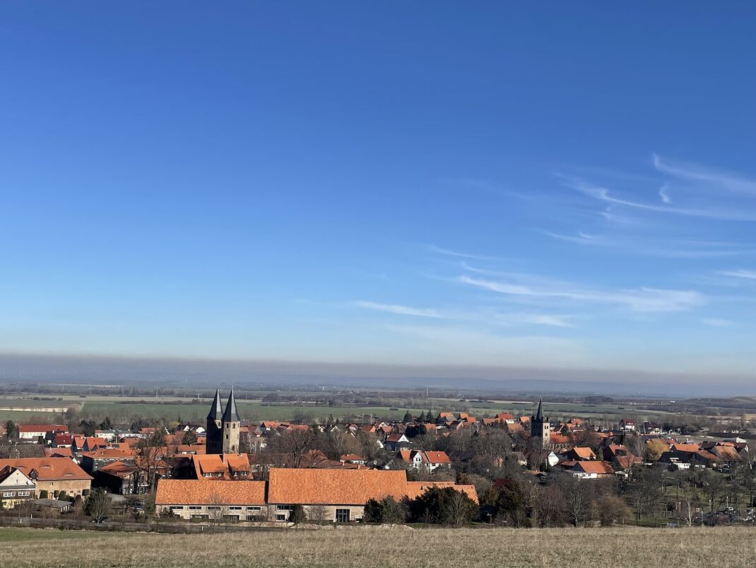 Blick auf das Kloster Drübeck, Februar 2023